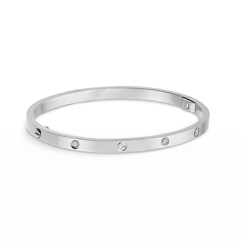 [Baslove] LIEBE ARMBAND 3,65 MM 6 DIAMANTEN