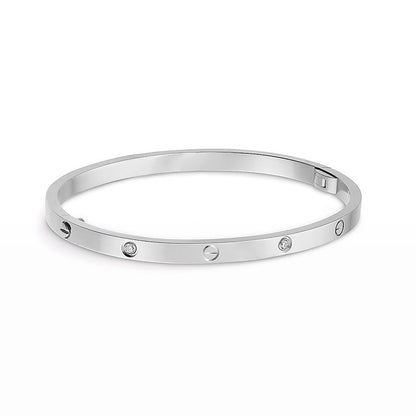 [Baslove] LIEBE ARMBAND 3,65 MM 6 DIAMANTEN