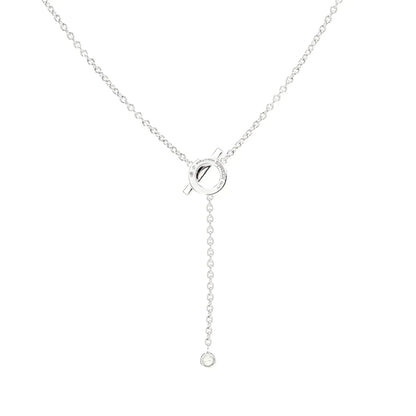 [Baslove]FINESSE SILBER DIAMANT HALSKETTE