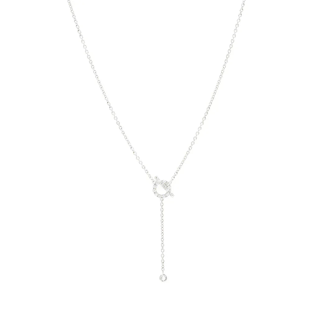 [Baslove]FINESSE SILBER DIAMANT HALSKETTE