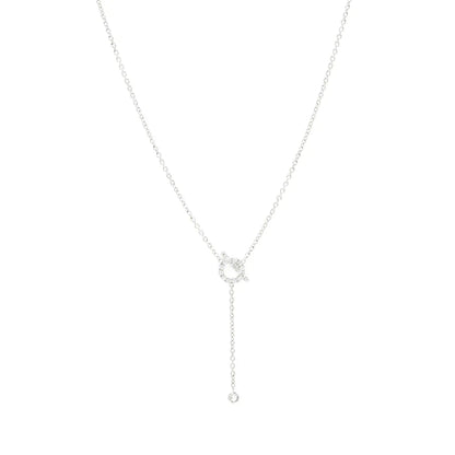 [Baslove]FINESSE SILBER DIAMANT HALSKETTE
