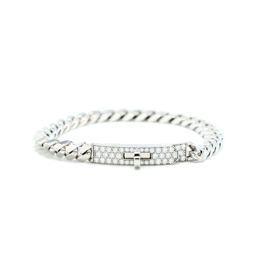 [Baslove]KELLY KETTE SILBER DIAMANT ARMBAND