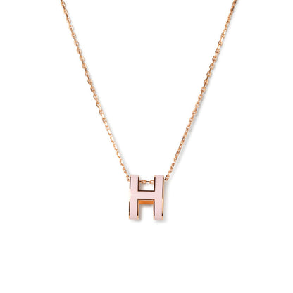 [Baslove] POP ​​H ANHÄNGER ROSA GOLD