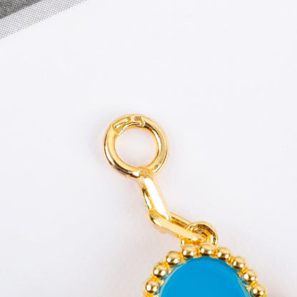 [Violet JW]CLOVER 5 MOTIFS TURQUOISE BRACELET