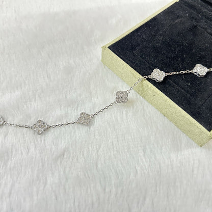 [Violet JW]CLOVER 6 MOTIF DIAMOND BRACELET