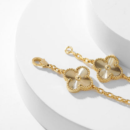 [Violet JW]CLOVER 10 MOTIFS LASER NECKLACE