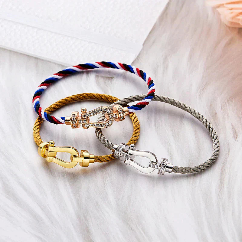 [Baslove]FORCE GROSSES HUFEISENARMBAND OHNE DIAMANT GOLD