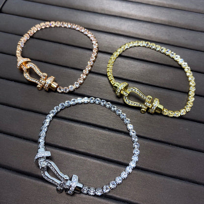 [Baslove]FORCE HORSESHOE DIAMOND TENNISARMBAND