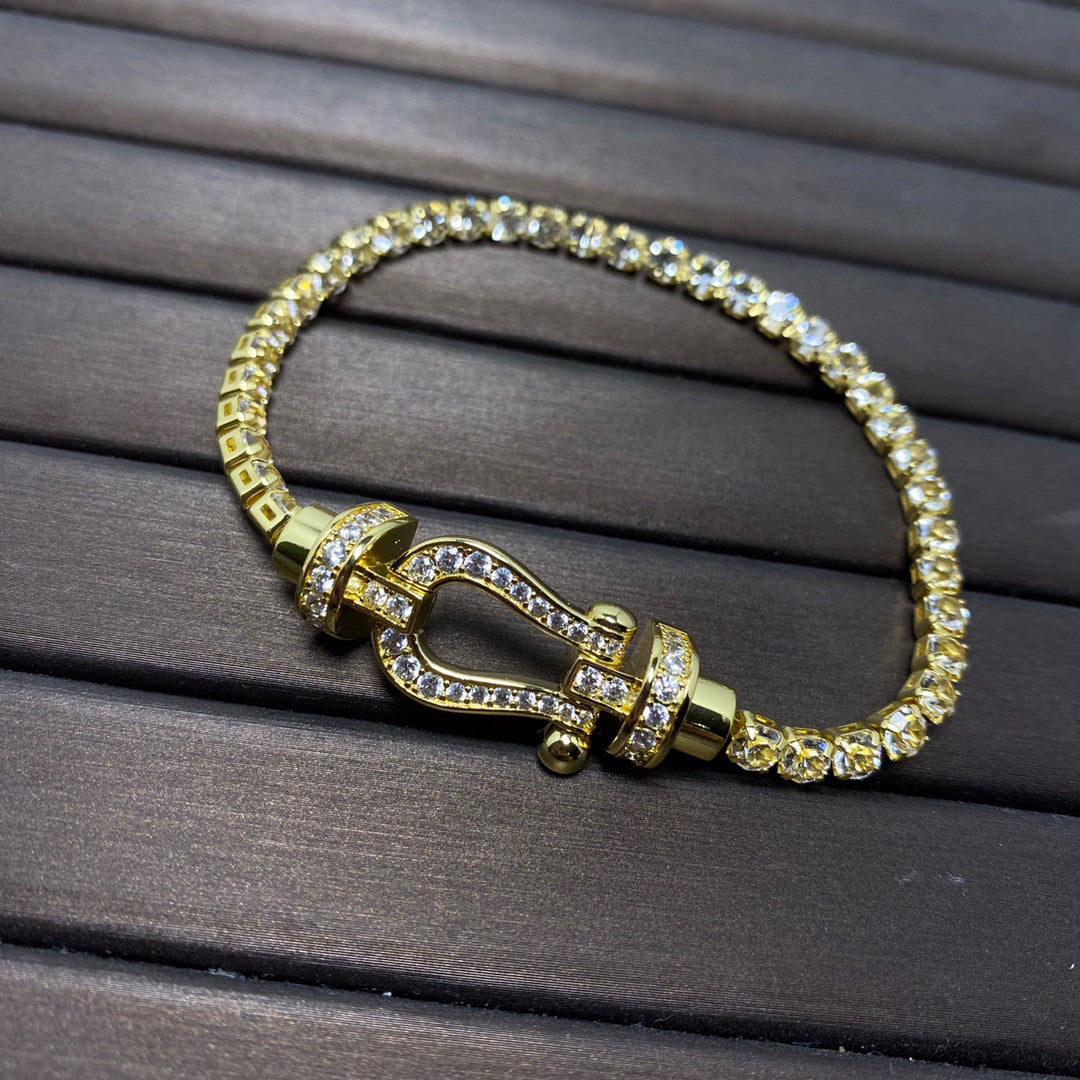 [Baslove]FORCE HORSESHOE DIAMOND TENNISARMBAND