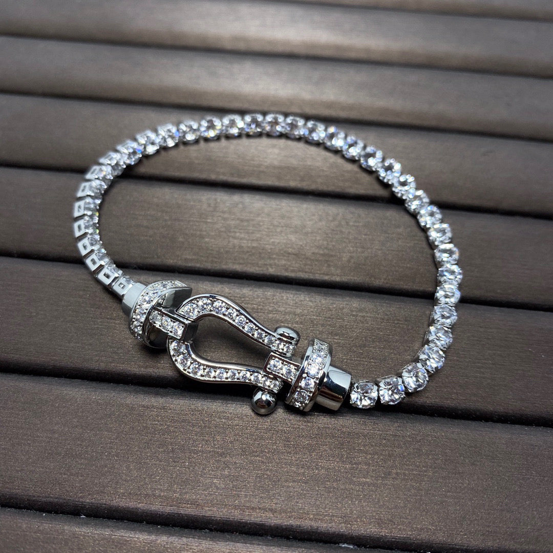 [Baslove]FORCE HORSESHOE DIAMOND TENNISARMBAND