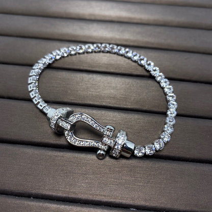 [Baslove]FORCE HORSESHOE DIAMOND TENNISARMBAND