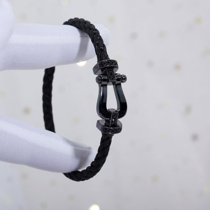 [Baslove]FORCE GROSSE REIHE HUFEISEN SCHWARZES SAMURAI-ARMBAND