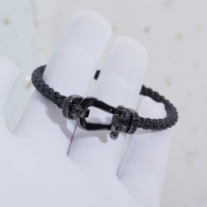 [Baslove]FORCE GROSSE REIHE HUFEISEN SCHWARZES SAMURAI-ARMBAND