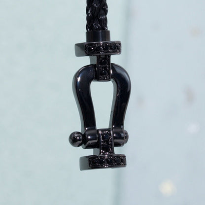[Baslove]FORCE GROSSE REIHE HUFEISEN SCHWARZES SAMURAI-ARMBAND