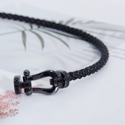 [Baslove]FORCE GROSSE REIHE HUFEISEN SCHWARZES SAMURAI-ARMBAND