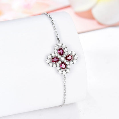 [Violet JW]LOOP BRACELET FULL MOTIF DIAMOND 16MM SILVE