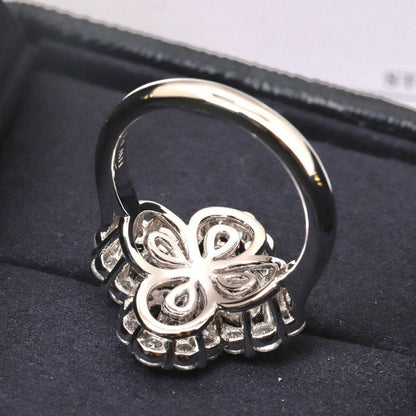[Baslove]LOOP RING VOLLMOTIV DIAMANT 16MM SILBER