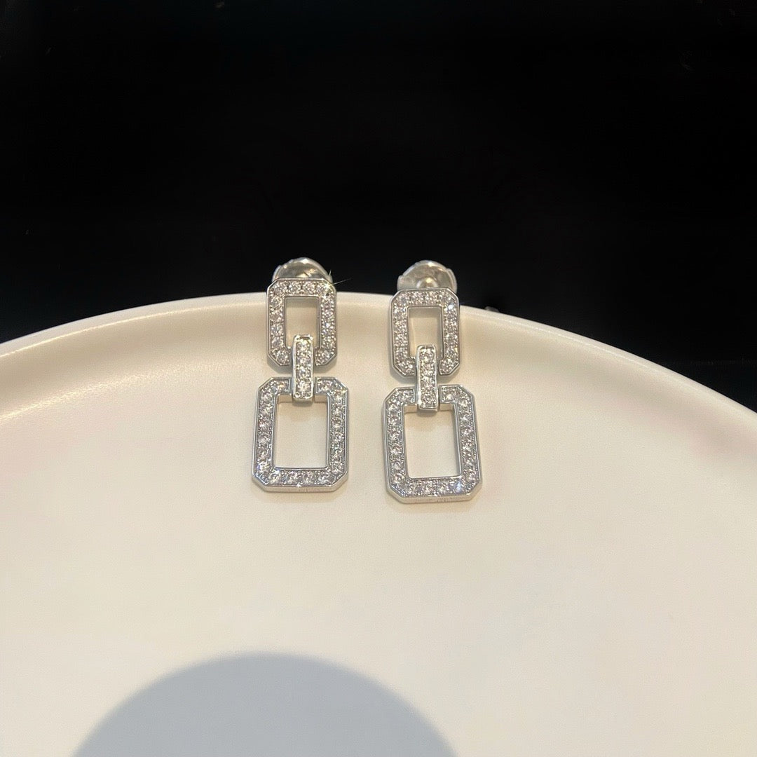 [Baslove]LINKS MITTLERE OHRRINGE DIAMANT
