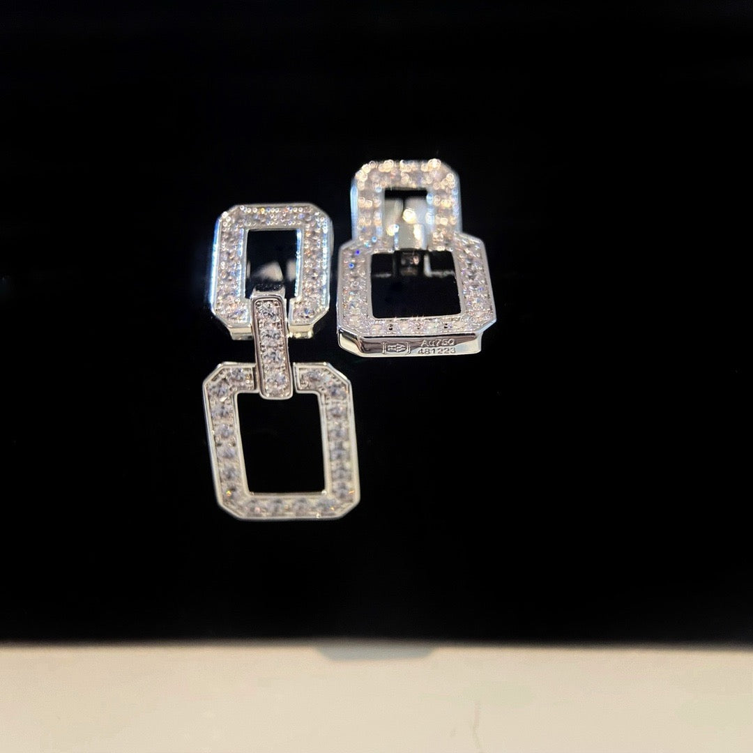 [Baslove]LINKS MITTLERE OHRRINGE DIAMANT