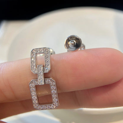 [Baslove]LINKS MITTLERE OHRRINGE DIAMANT