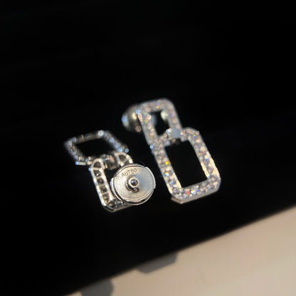 [Baslove]LINKS MITTLERE OHRRINGE DIAMANT