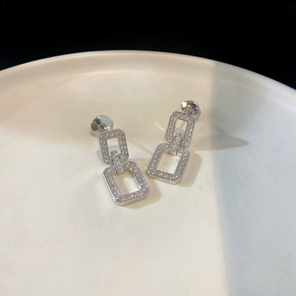[Baslove]LINKS MITTLERE OHRRINGE DIAMANT