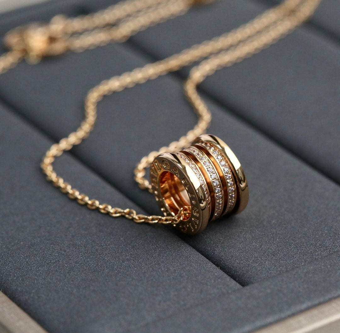 [Baslove]ZERO 1 ROSGOLD DIAMANT HALSKETTE