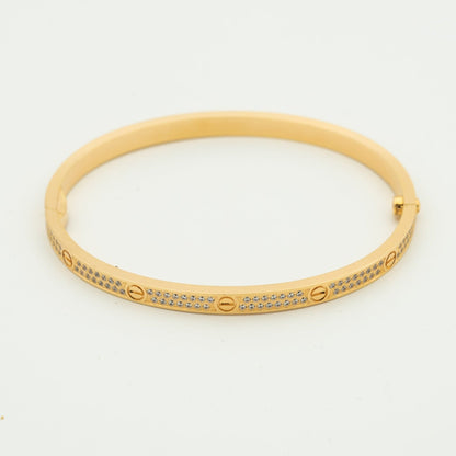 [Baslove] LIEBE ARMBAND 3,65 MM MIT DIAMANTEN