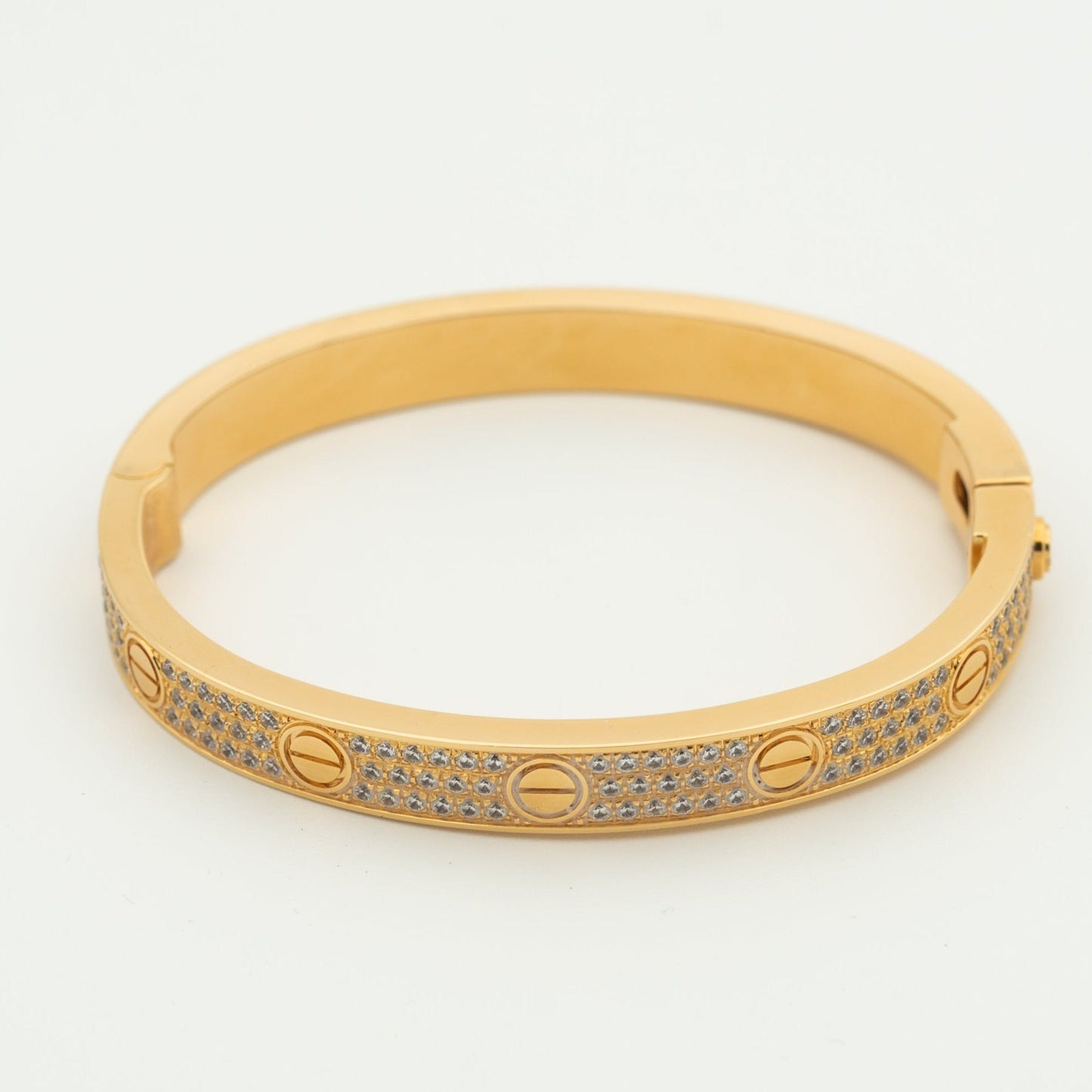 [Baslove]ラブブレスレット 6.1MM ダイヤモンドパヴェ