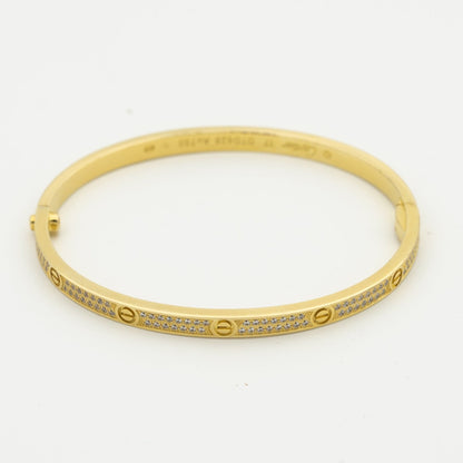 [Baslove] LIEBE ARMBAND 3,65 MM MIT DIAMANTEN