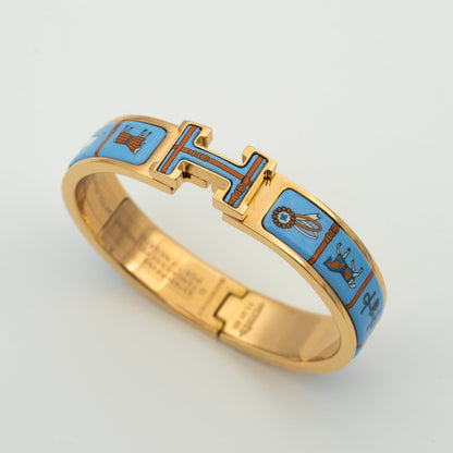 [Baslove]H ROSA GOLD ARMBAND BLAU KERAMIK