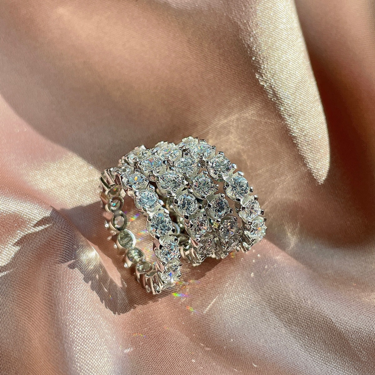[Violet JW]Eternity Round Cut Tennis Ring