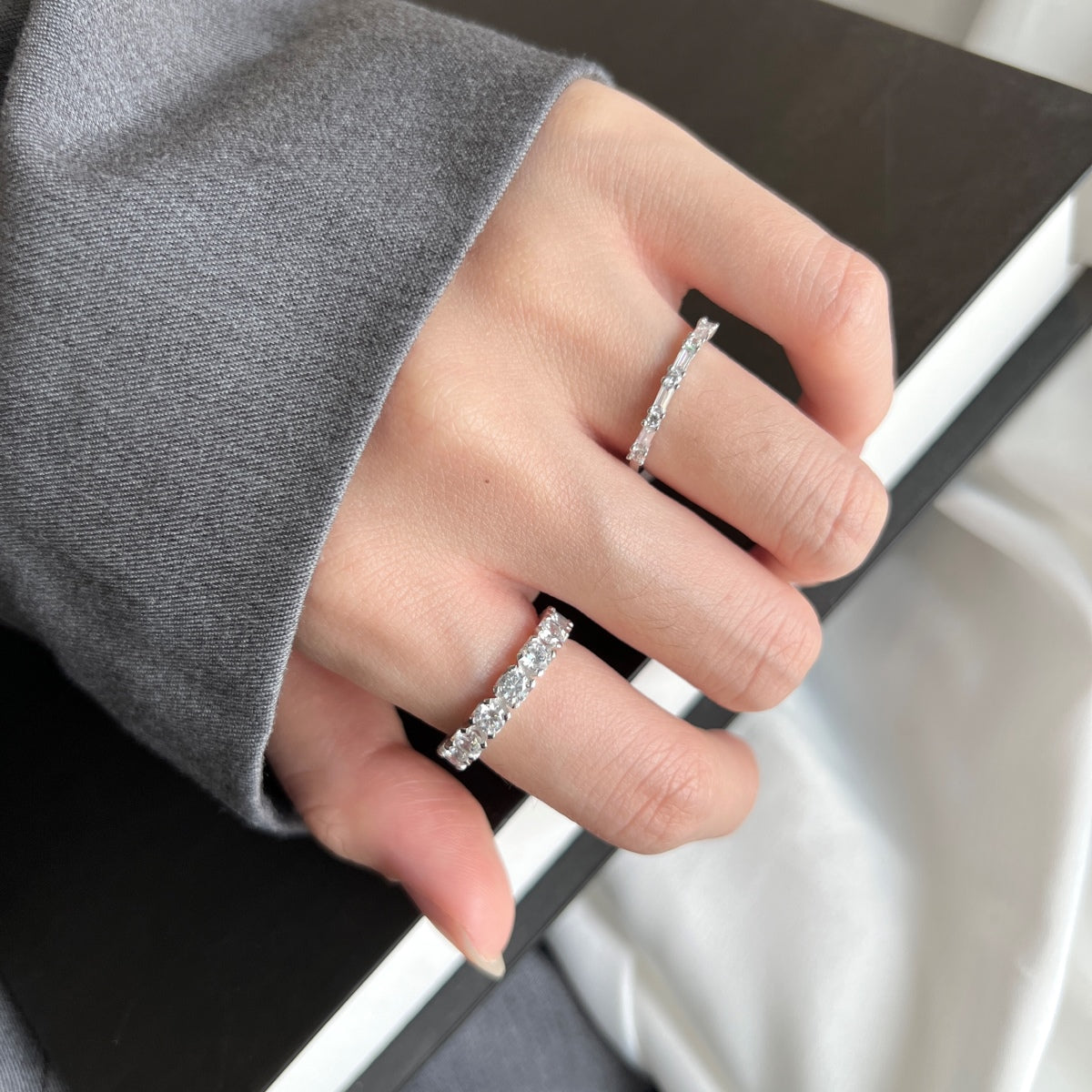 [Violet JW]Eternity Round Cut Tennis Ring
