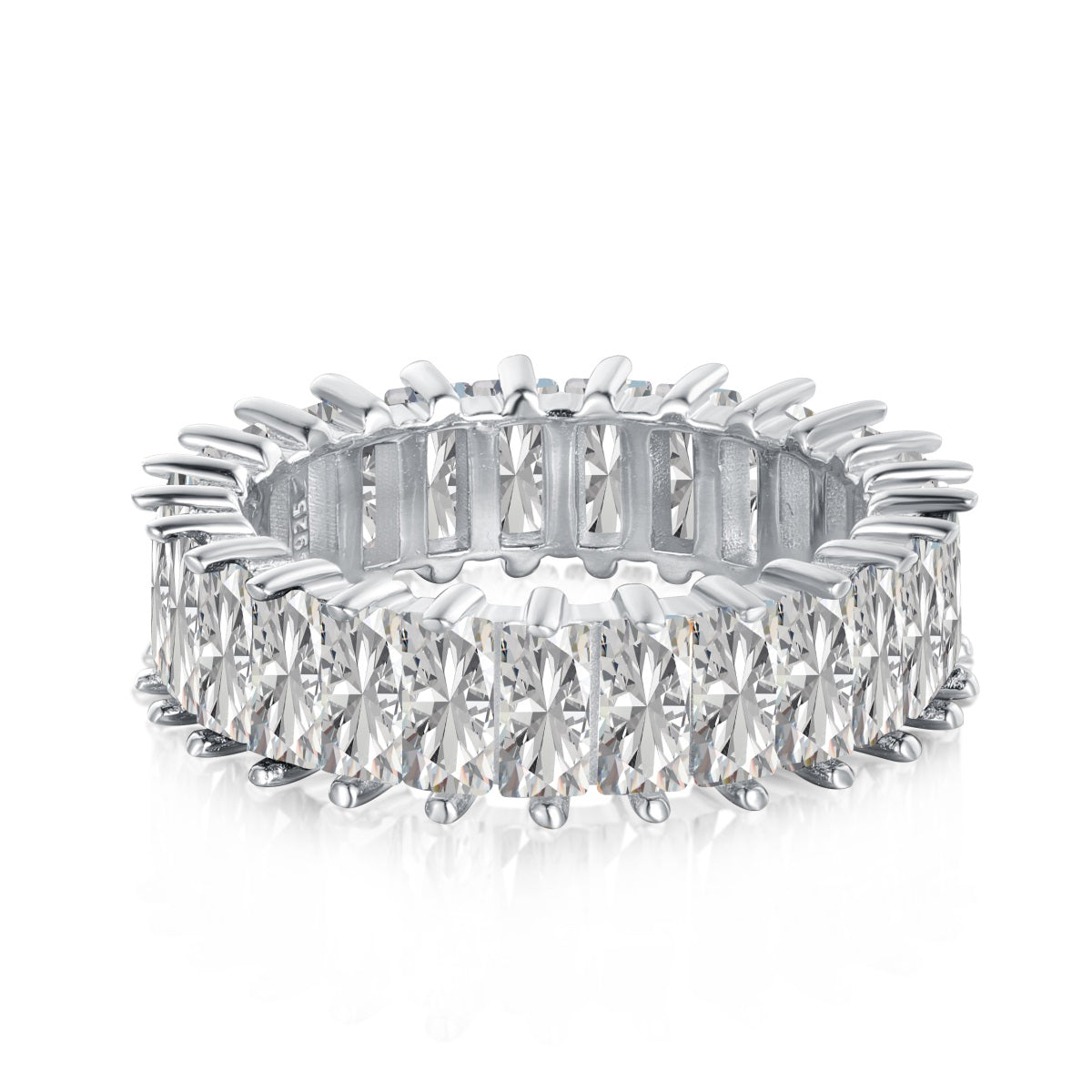 [Violet JW]Unique Colorful Radiant Cut RIng