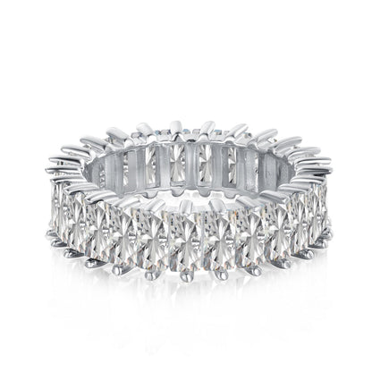[Violet JW]Unique Colorful Radiant Cut RIng