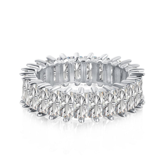 [Violet JW]Unique Colorful Radiant Cut RIng