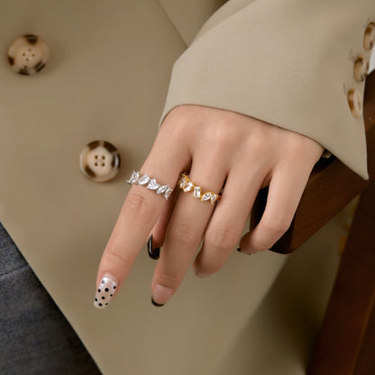 [Violet JW]Delicate Multi Cut Ring
