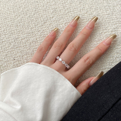 [Violet JW]Exquisite Pear Cut Tennis Ring