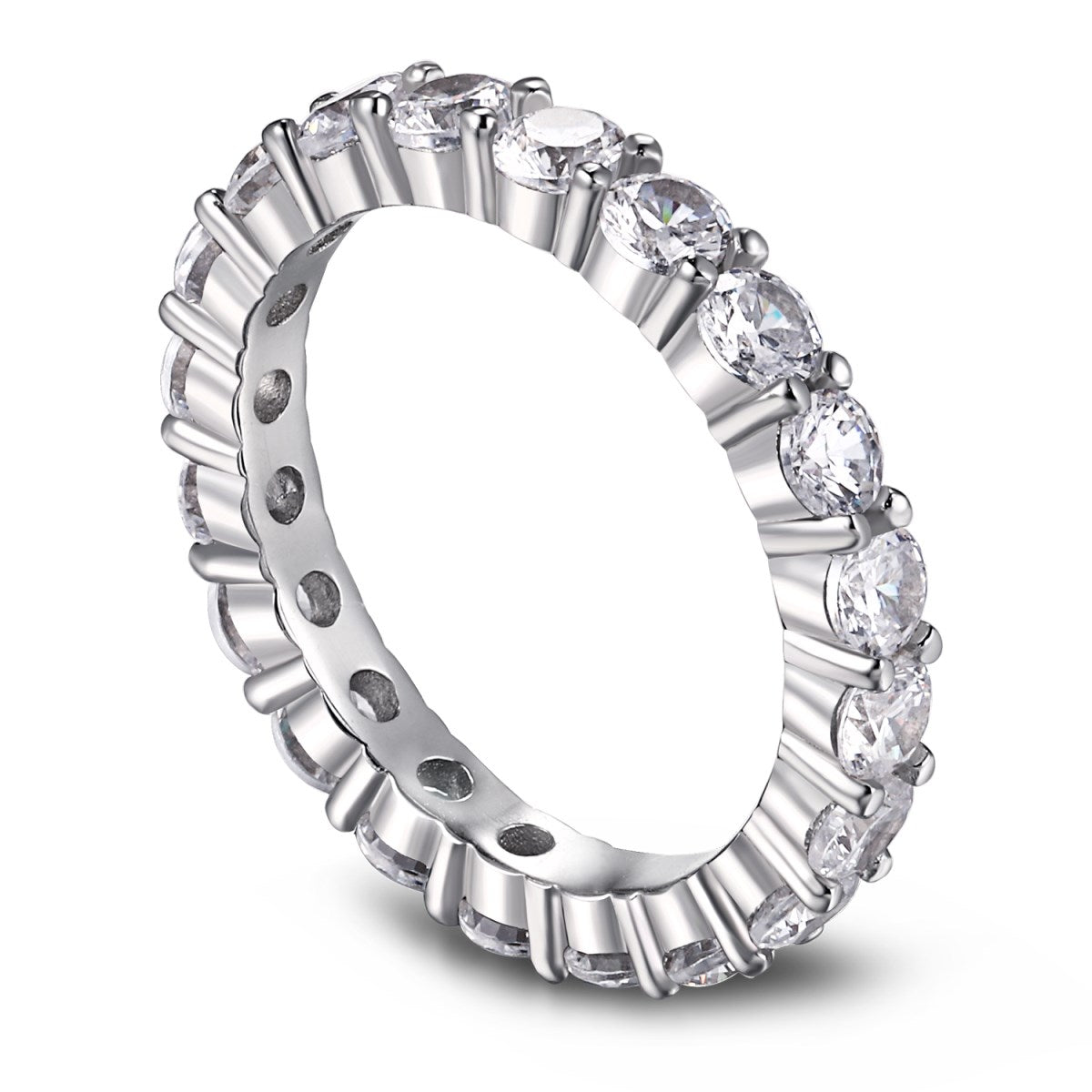 [Violet JW]Sparkling Round Cut Tennis Ring