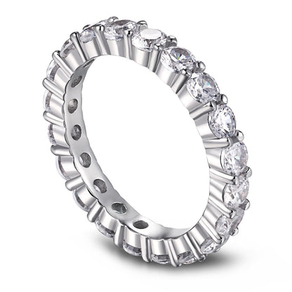[Violet JW]Sparkling Round Cut Tennis Ring