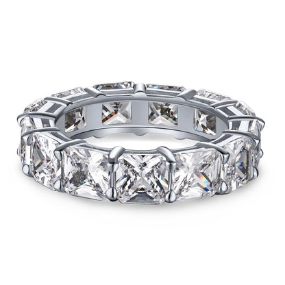 [Violet JW]Elegant Princess Cut Tennis Ring