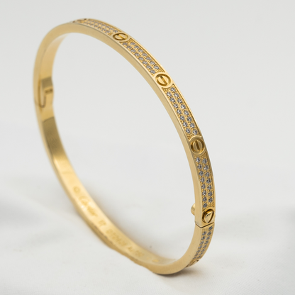 [Baslove] LIEBE ARMBAND 3,65 MM MIT DIAMANTEN