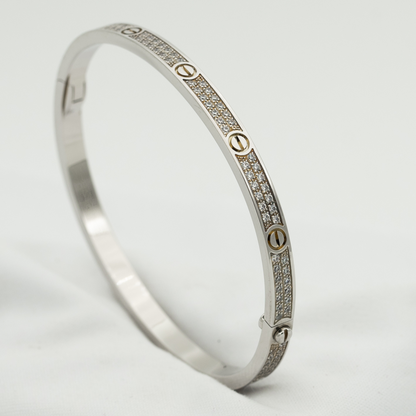 [Baslove] LIEBE ARMBAND 3,65 MM MIT DIAMANTEN