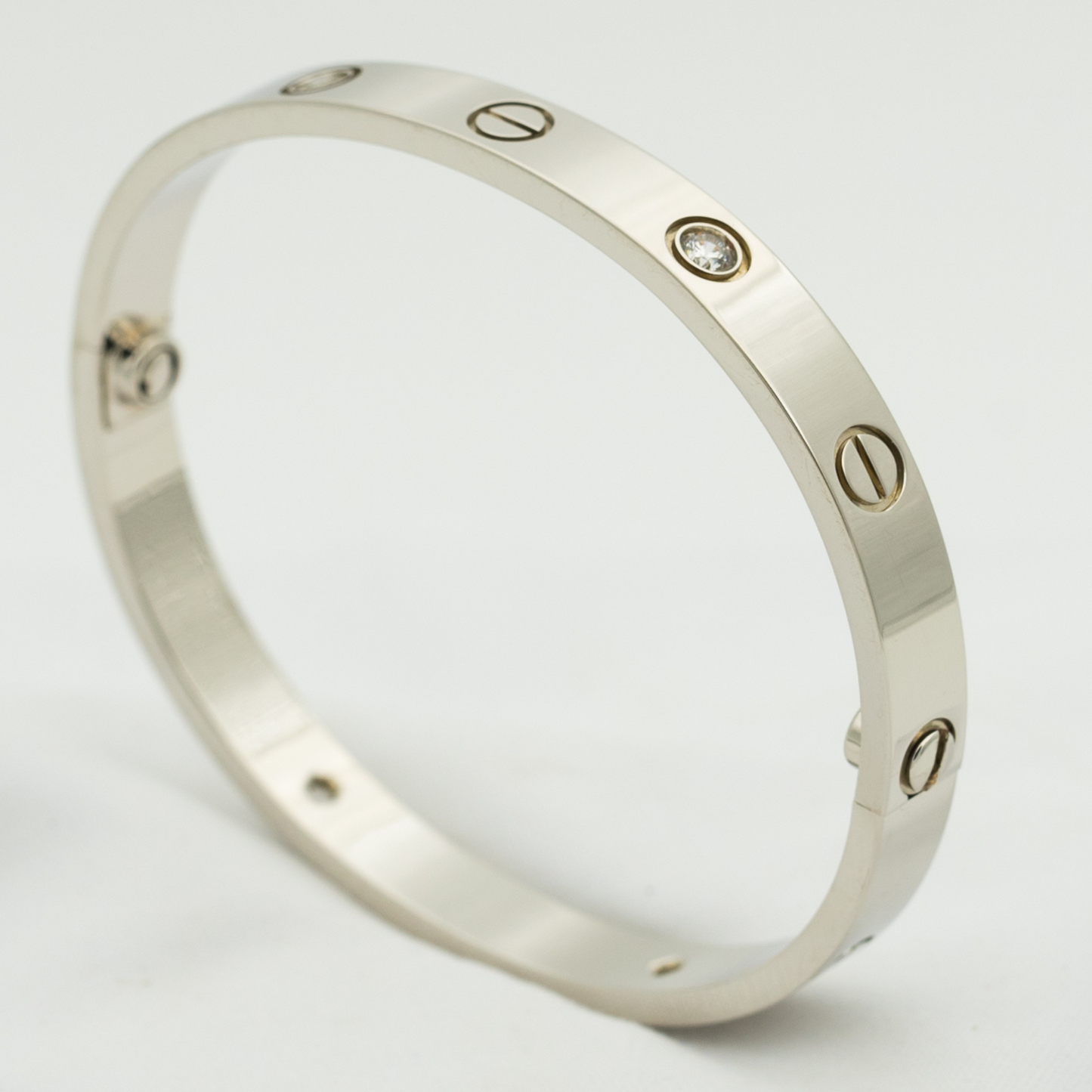 [Baslove]ラブブレスレット 6.1MM 4ダイヤモンド