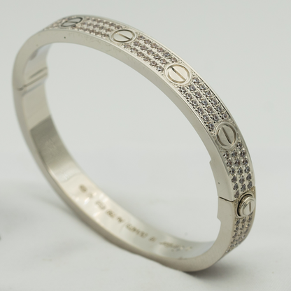 [Baslove]ラブブレスレット 6.1MM ダイヤモンドパヴェ