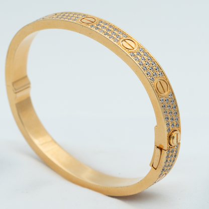 [Baslove]ラブブレスレット 6.1MM ダイヤモンドパヴェ
