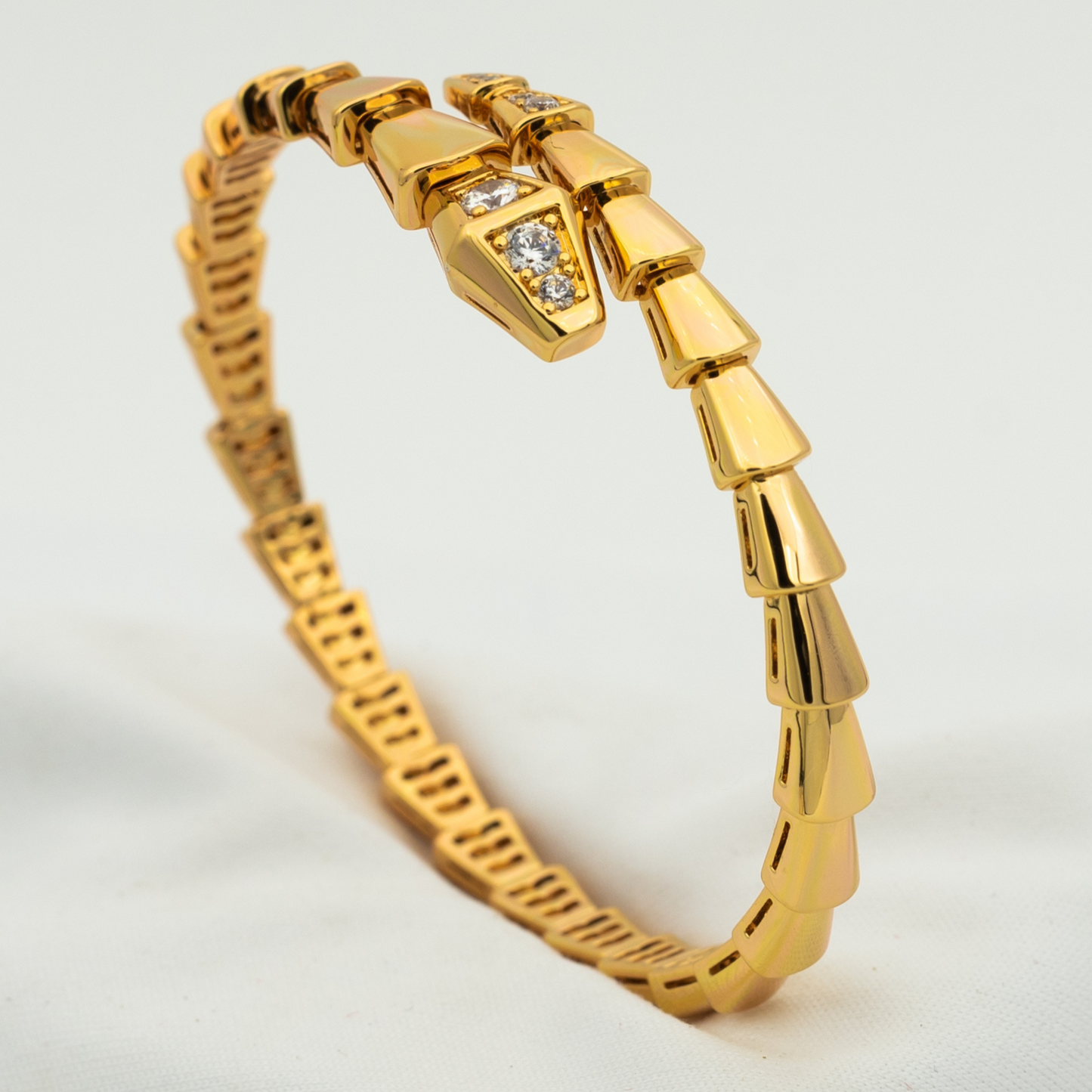 [Baslove]SERPENTI ARMBAND DIAMANTEN ROSGOLD