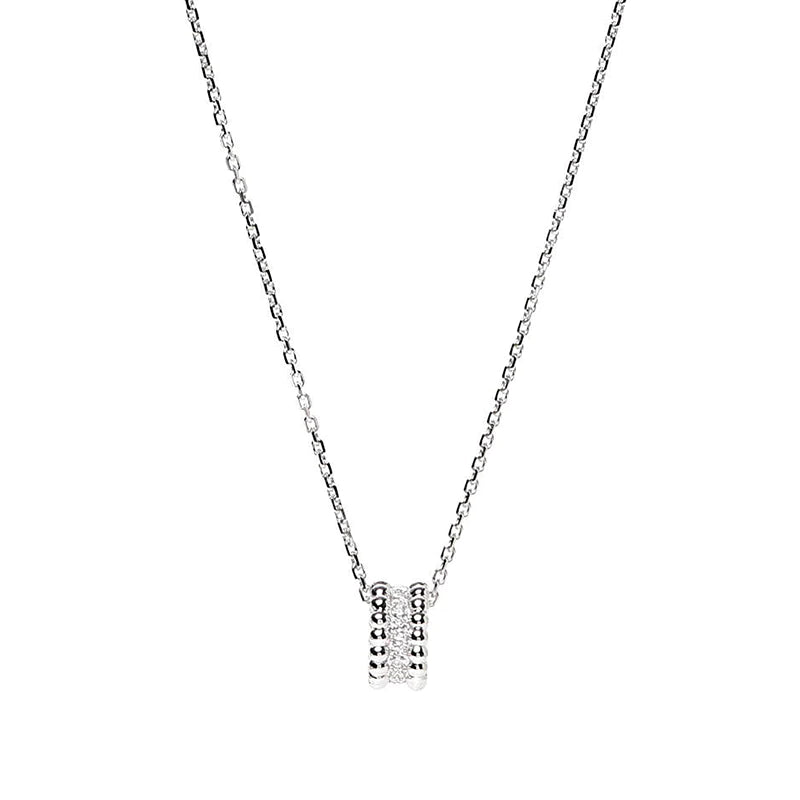 [Baslove]PERLEE DIAMANT HALSKETTE