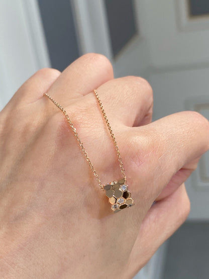 [Baslove] BIENENLIEBE DIAMANT HALSKETTE