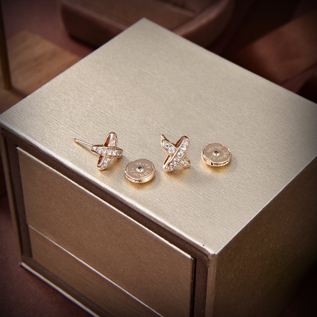 [Baslove]JEUX DE GOLD DIAMANT OHRRINGE